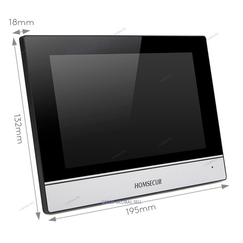 HOMSECUR 7" WIFI HD Video Door Phone Intercom Doorbell Door Unlock Monitoring - Picture 8 of 15