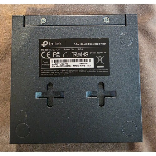 TL-SG705 5-Port Gigabit Unmanaged Desktop Switch mit Netzteil - Bild 3 von 3
