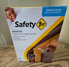 New Open Box Safety 1st Adhesive Cabinet  Drawer Latches 8 Pack