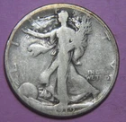 1919-S Liberty Walking Silver Half Dollar - 50C - No Reserve!