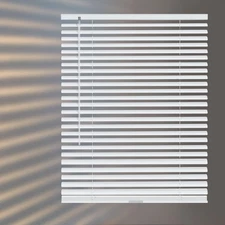 Aluminum Mini Blinds for Windows Cordless Horizontal Window Blinds, Metal Bli...