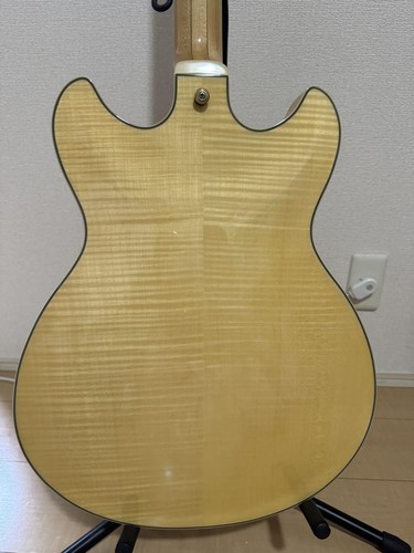 Electric Guitar Ibanez AS103-NT Flame Top Natural Semi Hollow with Hard Case - Picture 6 of 8