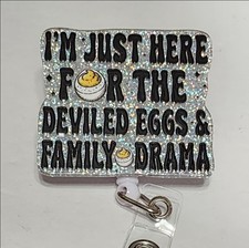 Christmas Funny Badge Reel ID Coworker Gift Holiday Stocking Family Drama Xmas