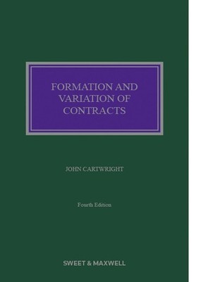 Formation and Variation of Contracts by Professor John Cartwright Hardcover Book