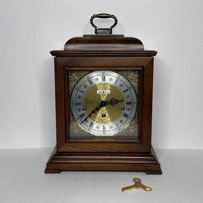 Howard Miller (2) Jewels Mantel clock West Germany 612-429 w/ Key