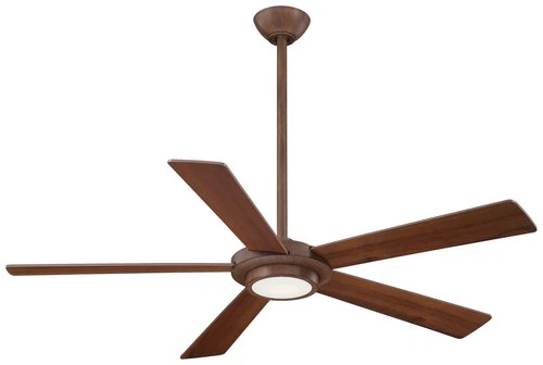 Minka Aire Sabot 52" Ceiling Fan - Medium Maple/Dark Walnut (Reversible) 5-Blade - Picture 1 of 3