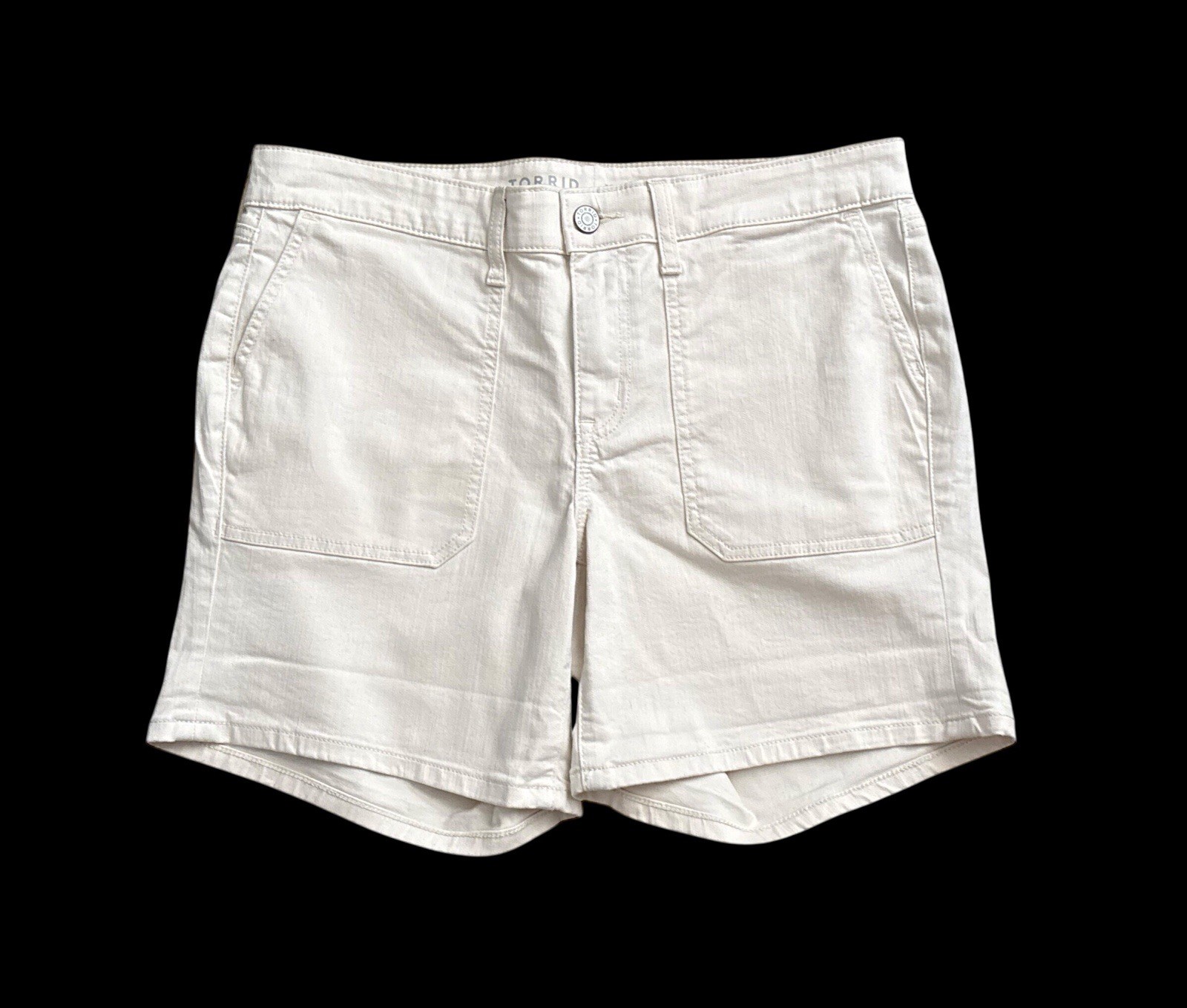 Shorts Womens Size 10 Beige Vintage Stretch Mid Rise Casual
