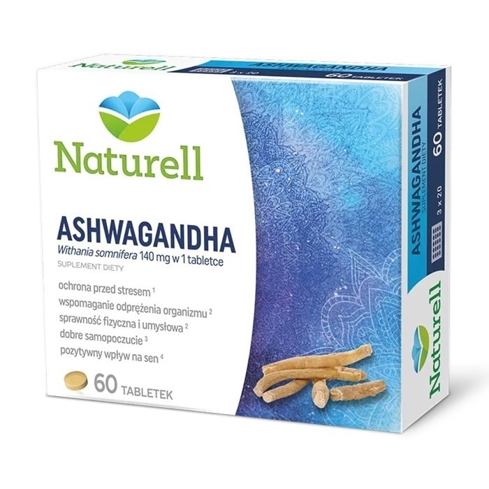 Naturell Ashwagandha Indian Ginseng Tablets, 60 pcs.