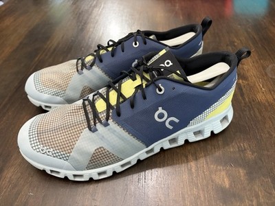 On Cloud Mens Blue Gray Cloud X Shift Trail Running Hiking Shoes US 11.5  Perfrc