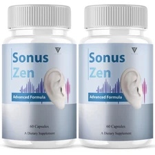 (2 Pack) Sonus Zen Tinnitus Pills, SonusZen Max Hearing Formula (120 Capsules)