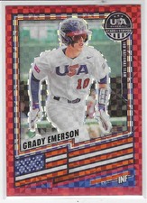 2026 Grady Emerson 2026 Panini Stars & Stripes Prizm Red Power 073/149 #155