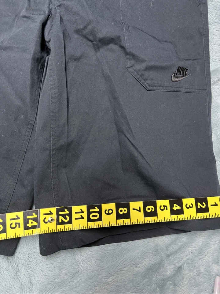 Pantalones Cortos de Denim Nike Supreme Para Hombre 40 Sueltos Hip Hop Grunge Patinador Ropa de Calle Negros Foto 4 de 4