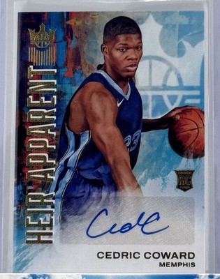 2025-26 Panini Court Kings Cedric Coward Heir Apparent Auto RC /99 Memphis