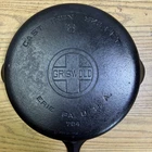 Griswold Cast Iron Skillet No.8 Large Block Logo, EPU 704 Vintage Restored