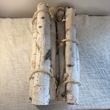 6 Birch Wood Logs Decorative 16 