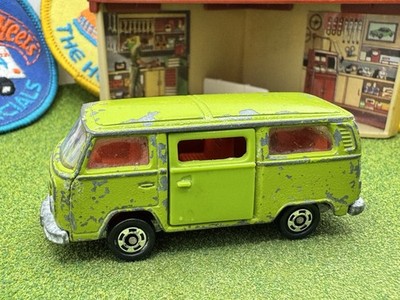 トミカ　マイクロバス　1977　昭和レトロ Tomica VW Microbus No. F29 Japan 1977 Volkswagen Green Bus Tomy 1