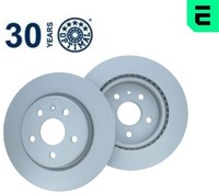 2X Bremsscheibe Optimal BS-9512C 2 Bremsscheiben Hinterachse Hinten FüR Opel