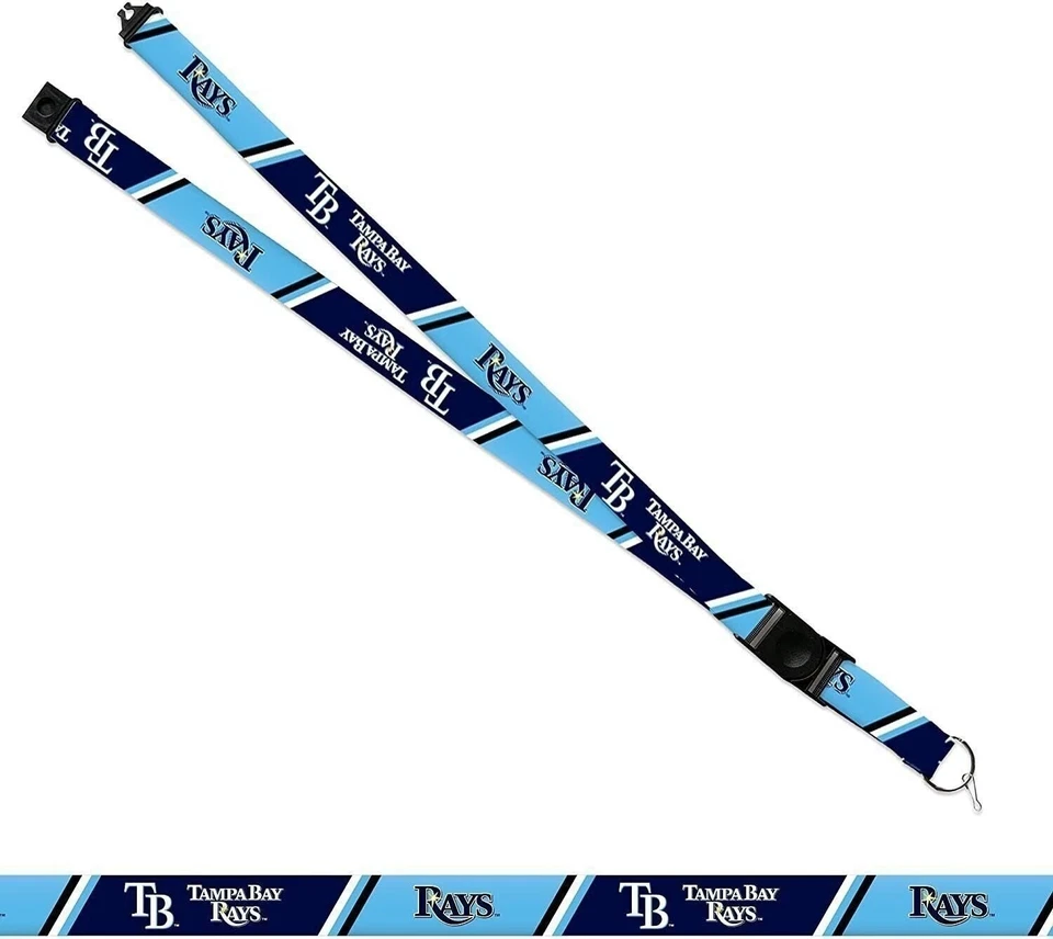 Tampa Bay Rays Lanyard Keychain Double Sided Breakaway Safety Design Adult 18... - Image 2 of 4