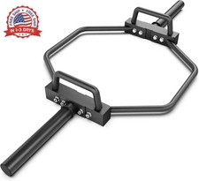 20kg and 25kg Chrome or Black Olympic Hex Barbell Trap Bar with Rotatin