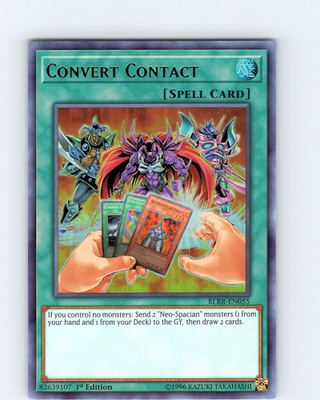 #ad Yu Gi Oh TCG Convert Contact BLRR EN055 1st Edition Ultra Rare Card NM $1.99