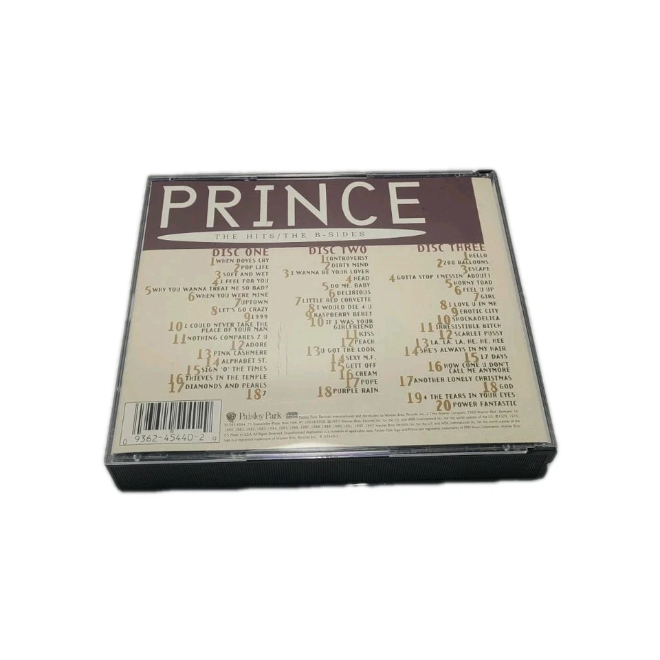 The Hits/The B-Sides [Box] [PA] by Prince CD Sep-1993 3 Discs Paisley Park - Image 4 of 4