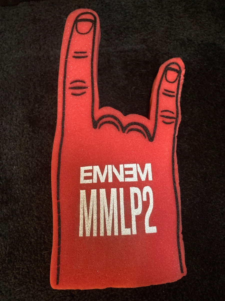 collectible Eminem MMLP2 devil horn Foam Finger SLIM Shady Record