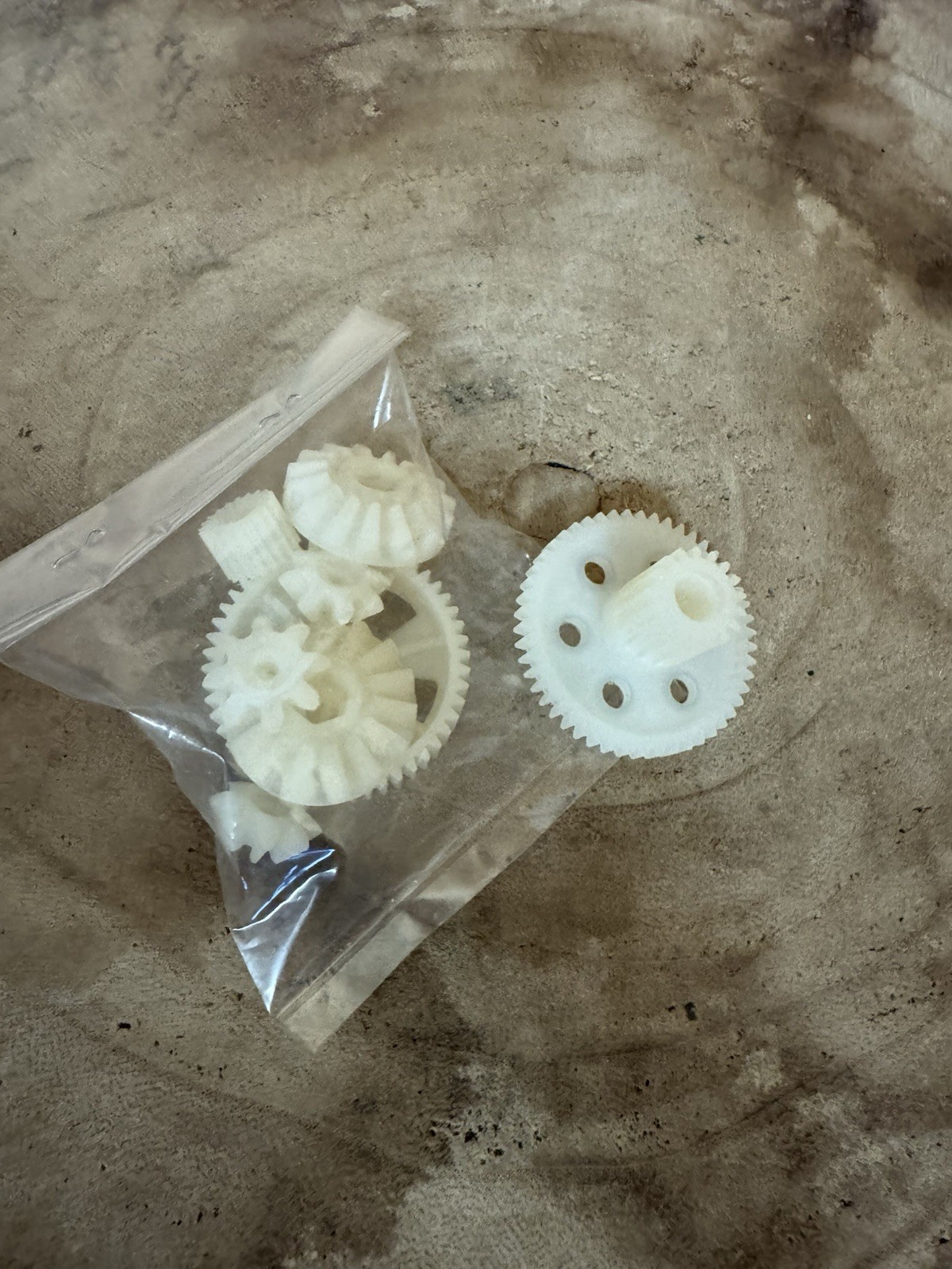 Tamiya Hornet/Grasshopper/Lunch Box/Pumpkin/CW01, Diff Gear Bag With Spur Gear