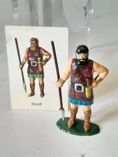Vintage 1960s Marx Warriors of The World Olaf Viking Warrior With Card