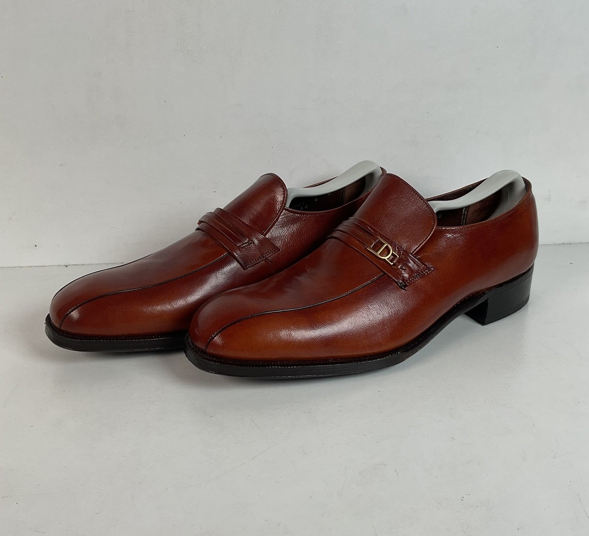 Vintage Florsheim horsebit loafers Vintage Florsheim Loafers Mens 9.5 C Polished Dark Brown  main image 4