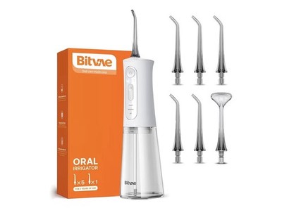 Bitvae Water Dental Flosser Teeth Picks, Cordless Portable Oral Irrigator,
