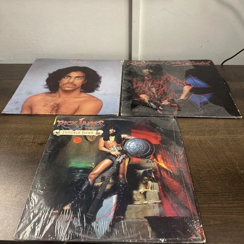 Lot Of 3 80s Records VTG LP 12” Prince Rick James  A4