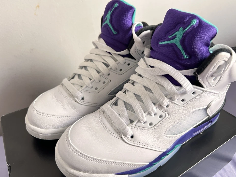 Nike Air Jordan 5 ретро GS 2013 Size4.5Y 440888-108 белый женский размер 6 - Изображение 2 из 4