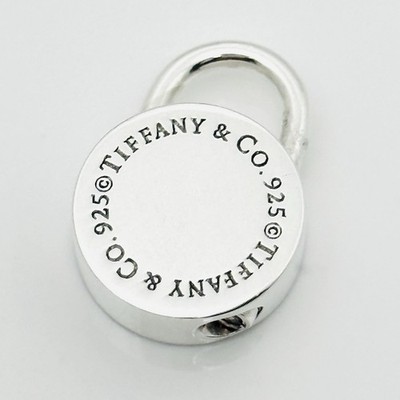 Tiffany & Co. 925シルバー 南京錠 RARE Tiffany & Co Sterling Silver Round Padlock Lock Charm