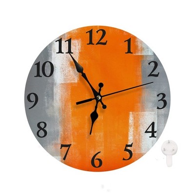 Leise, Nicht tickende Uhr, 25.4 cm, runde Wanduhr, dekorativ für Wohnzimmer, ...