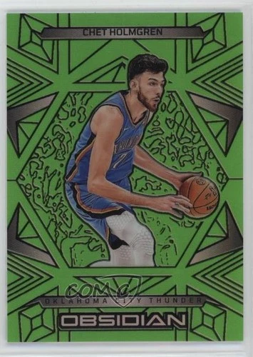 2024 Panini Obsidian Basketball Electric Etch Green Flood Chet Holmgren #68