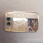 Scottsdale Mint 1 Troy Ounce .999 Fine Silver Bullion Bar, 1 oz