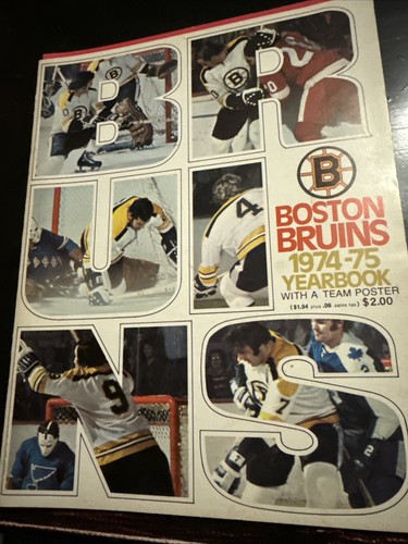 1974-75 Boston Bruins Ice Hockey Yearbook Bobby Orr Phil Esposito - Afbeelding 1 van 6