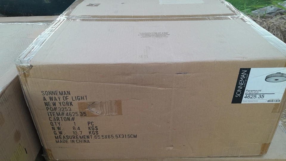 Sonneman Paramount 4625.35 装饰艺术,23 英寸吸顶灯镍 — 第 3/3 张图片