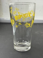 Beefeater Gin "Live a Little" Yellow ACL Drink Glass Martini New