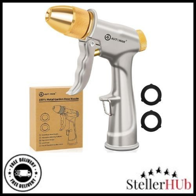 #ad #ad Garden Hose Nozzle Sprayer High Pressure 100% Metal Water Spray Nozzle NEW $15.40