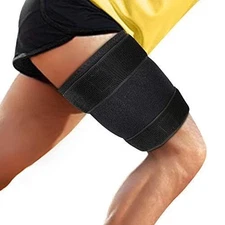 Thigh Brace Support, Adjustable Hamstring Quad Wrap, Neoprene Thigh...