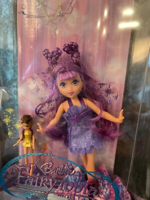 2005 Barbie Fairytopia SPARKLE FAIRY & Gold Kissera Sprite Pixie NEW but incompl
