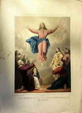 Ascension Of N. S. J. C, Original Lithograph By Turgis, 1844-1855