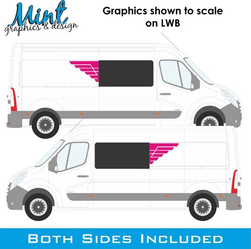LWB Renault Master L2 L3 Wohnmobil Camper Fenster Aufkleber Sticker Grafik 54 - Bild 3 von 5