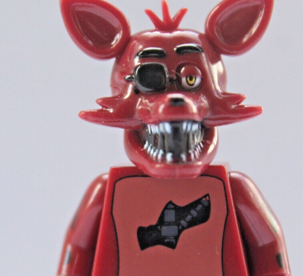 FNAF-Jogo Figura Mini Tijolos para Meninos, Chica Bonnie, Foxy