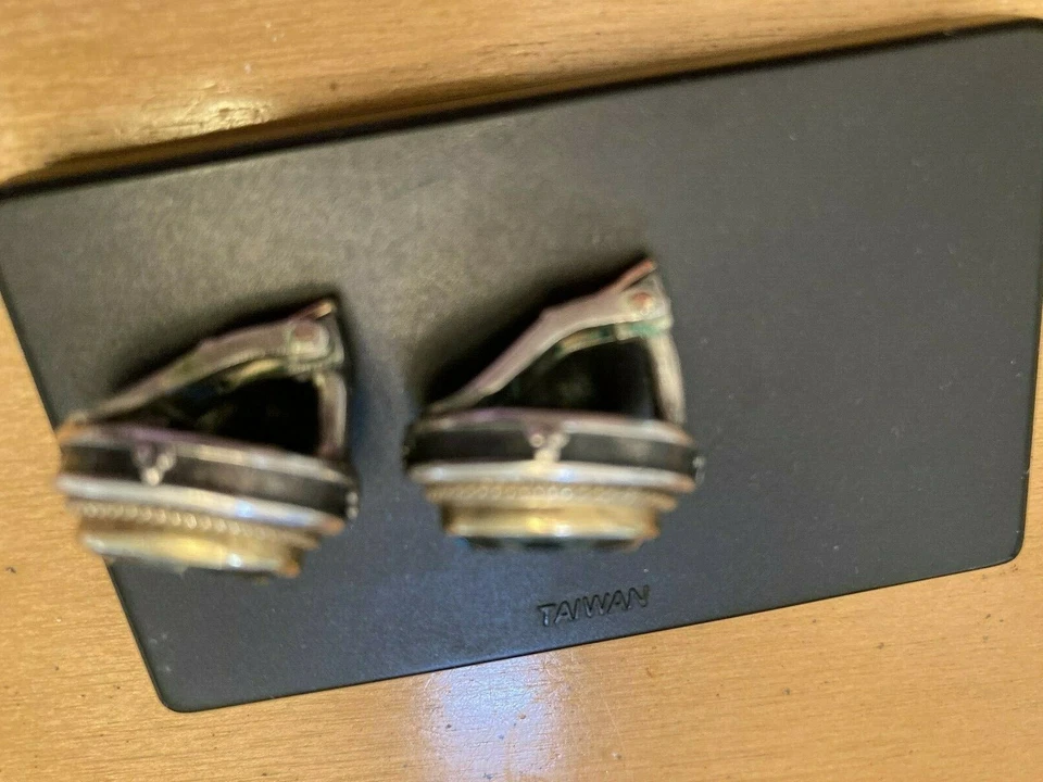 KONSTANTINO, СДЕЛАНО В ГРЕЦИИ 18K ЗОЛОТО, 925 ПРОБЫ И СИНИЙ ТОПАЗ ЗАЖИМ НА СЕРЬГИ - Изображение 3 из 4