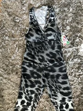 Animal Print /bodysuit /sport /legging /jumpsuit /yoga /gym /festival /Size XL/