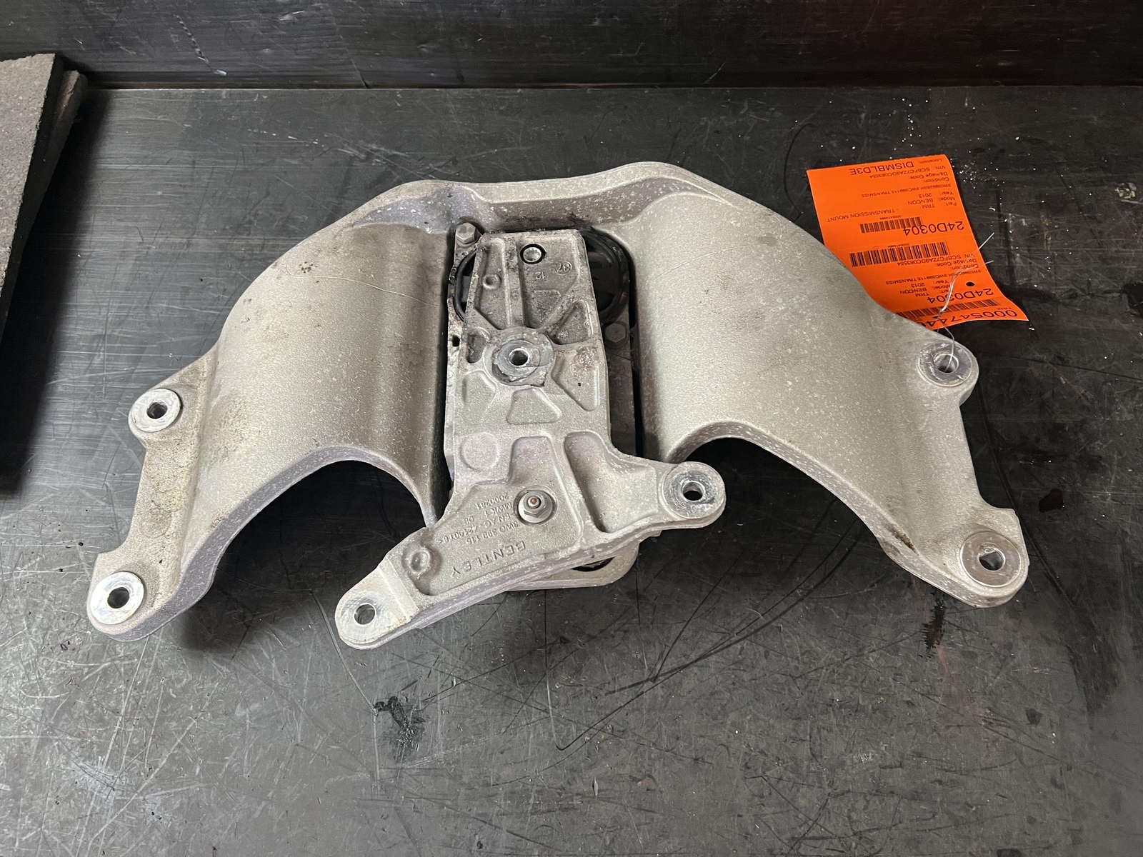 11-18 BENTLEY CONTINENTAL GT TRANSMISSION GEAR BOX MOUNT 3W0399115 3W0399263H