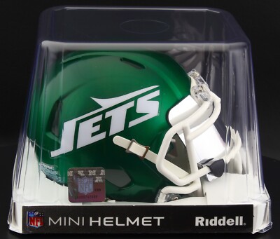 NEW YORK JETS NFL Riddell SPEED Mini Football Helmet w/ EYE SHIELD ...