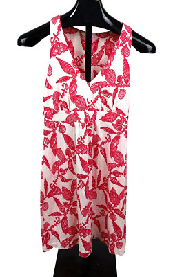 Women's small Lilly Pulitzer Silk blend Hotty Pink Fallin In Love Patty dress